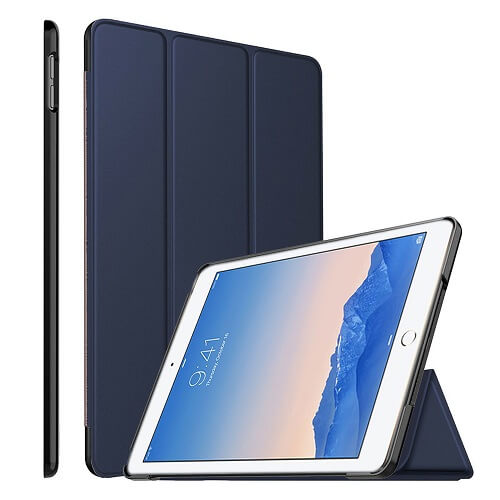 Apple iPad Air 5 Folio Smart Leather Magnetic Stand Case Cover (Blue) on Sale