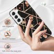 Samsung Galaxy S23 Plus 5G Case Hard back Marble Pattern Slim Design Enhanced Camera and Screen Protection Girls and Women Cover (Black) Cheap