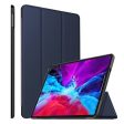 Apple iPad 12.9 4th Gen 2020 Folio Smart Leather Magnetic Stand Case Cover (Blue) Online Hot Sale