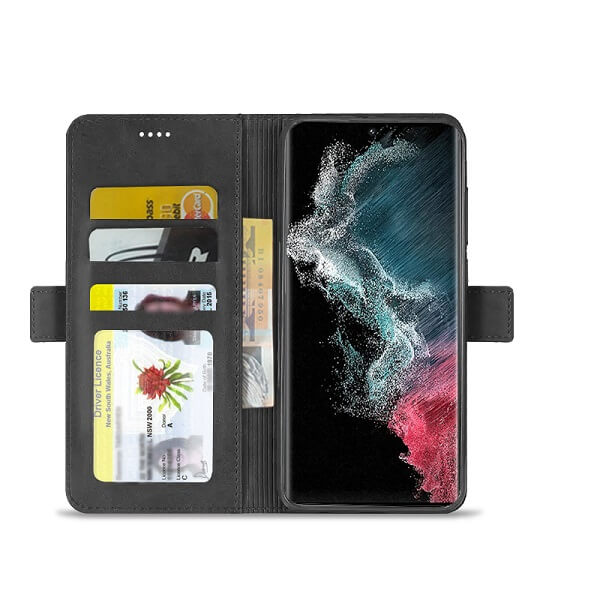 Samsung Galaxy S22 Plus 5G SupeRShield Wallet Case Leather Card Holder Flip Protective Shockproof Magnetic S22+ Case Cover Online