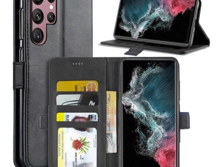 Samsung Galaxy S22 Ultra 5G SupeRShield Wallet Case Leather Card Holder Flip Protective Shockproof Magnetic Case Cover For Sale