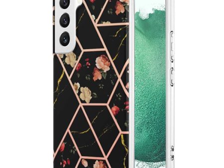 Samsung Galaxy S22 Plus 5G Case Hard back Marble Pattern Slim Design Enhanced Camera and Screen Protection Girls and Women Cover (Black) Discount