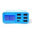 RELIFE RL-304P PD3.0 QC3.0 Smart 6 USB Ports Digital Display Fast Charger for Android for iPhone Tablet Multi-interface Tools on Sale